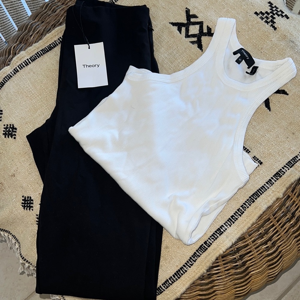 Theory Skinny Legging / Ribbed Tank